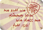 Blechpostkarte »ma kutt« 