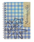 Notizbiachla blau kariert