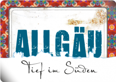 Blechpostkarte »Allgäu« Allgäu