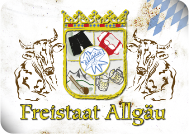 Blechpostkarte »freistaat« Freistaat