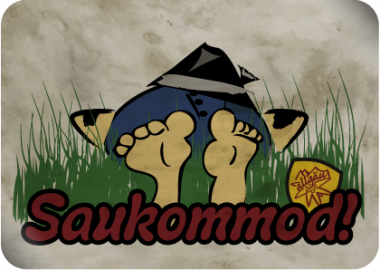 Blechpostkarte »Saukommod« Saukommod