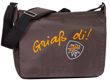 Laptop-Tasche »Griaß di« | schoko 