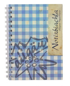 Notizbiachla blau kariert
