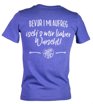 »Bevor i mi aufreg« | ultramarin-meliert 