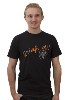 »Griaß di« | schwarz XL