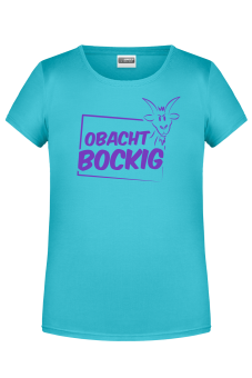 »Obacht bockig« | pacific blau 