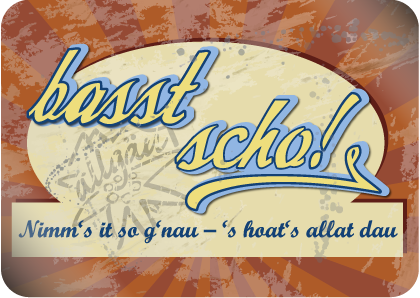 Blechpostkarte »basst scho« basst scho