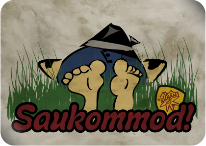 Blechpostkarte »Saukommod« Saukommod