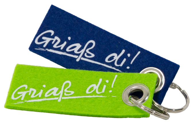 Filz-Anhänger »Griaß di« 
