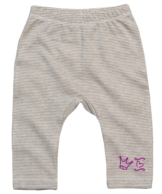 »Prinzessin« | Hose hellgau-gestreift 