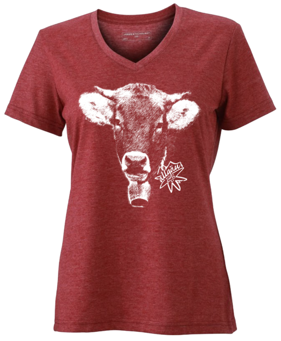 »Kuh Lotte« | weinrot-meliert 