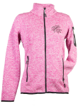 Strick-Fleece-Jacke DA | rosa-meliert 