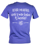 »Bevor i mi aufreg« | ultramarin-meliert 