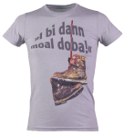 »I bi dann moal doba!« | hellgrau-meliert XXL