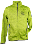 Strick-Fleece-Jacke HE | kiwigrün-meliert 